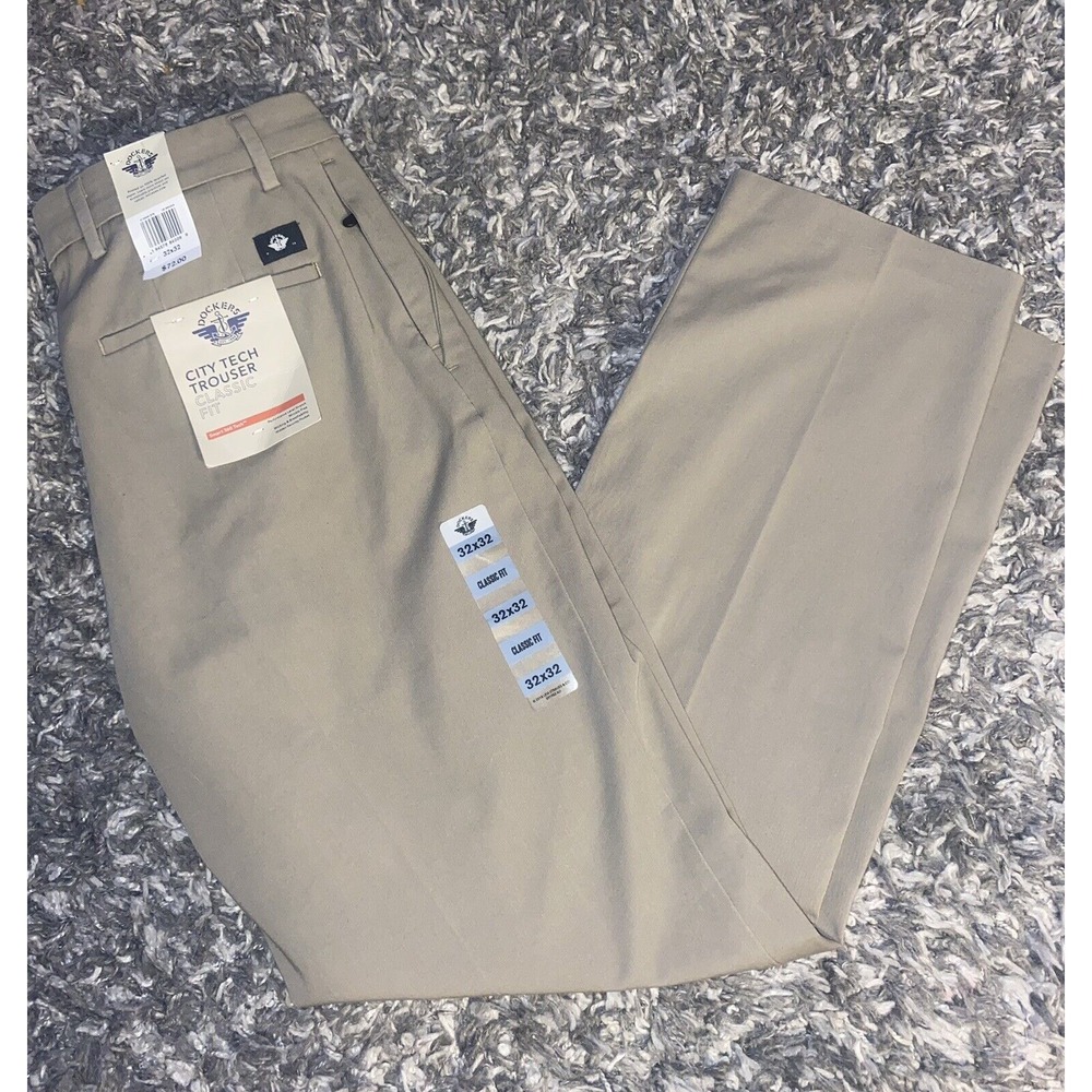 NWT Dockers Men's City Tech Trouser Classic Fit Smart 360 Tech‎ Pants, 32x32